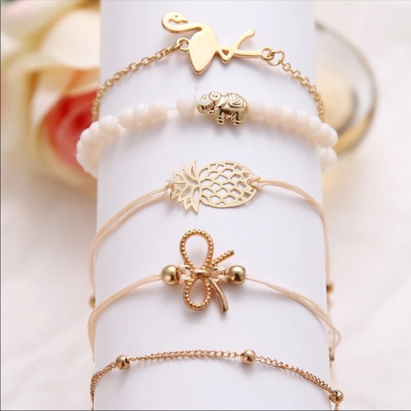 FLAMINGO ♡ 5 Bracelets GIFT SET - Picture 6 of 8